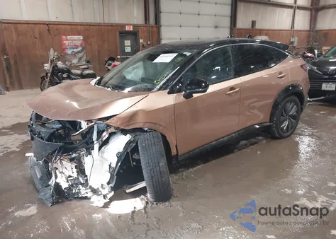 2025 Nissan Ariya Platinum+ z USA, uszkodzony, nr VIN JN8DF0CH7SM764915